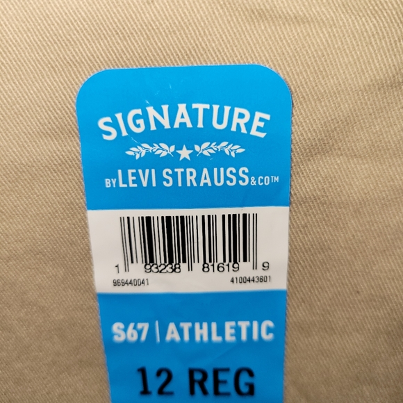 Signature by Levi Strauss 10353 Boys Relaxed Fit Slim Leg S67 Athletic Size 12 - Picture 7 of 8